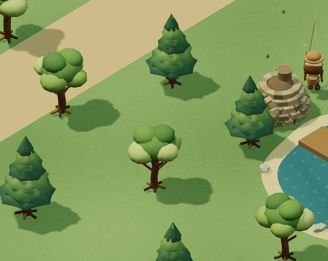 森の風景 · ゲーム内のシーン